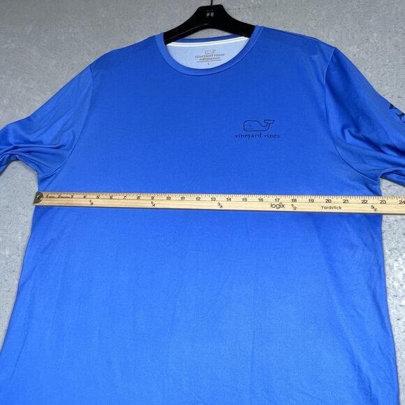 Vineyard Vines Shirt Mens Size Large Blue Performance Solid Shirt Long Sleeve - Picture 7 of 12